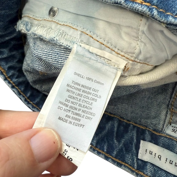 Gianni Bini x DANNIJO two-tone bleached high-rise cutoff denim shorts Size 26 - Picture 2 of 4